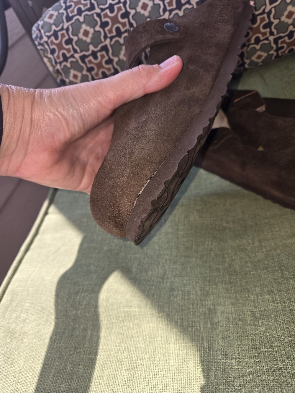 Birkenstock Boston Soft Footbed Suede Clogs Mocha Brown Size 44 EU / Men's 11 - Picture 5 of 10
